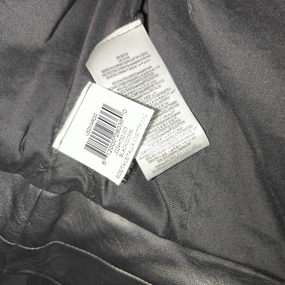 BCBGMaxAzria Leonardo Tweed Metallic Leather Jacket - Picture 10 of 17